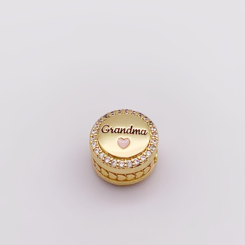 Pandora Engravable Grandma Charm Gold-Plated